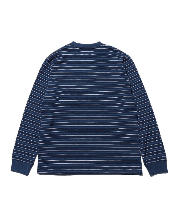 Pocket Tee Indigo Stripe