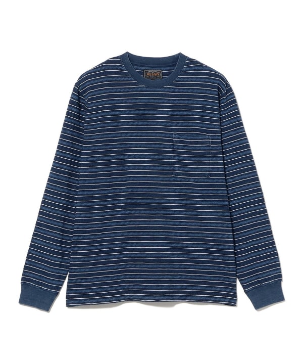 Pocket Tee Indigo Stripe