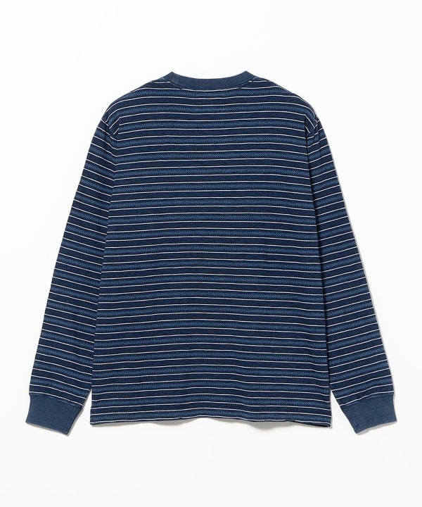 Pocket Tee Indigo Stripe
