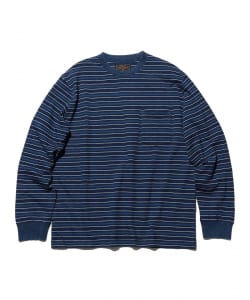 Pocket Tee Indigo Stripe