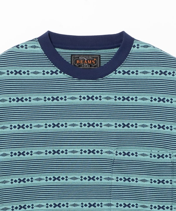 Pocket Tee Jacquard Stripe