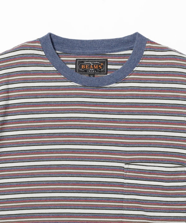 Pocket Tee Multi Stripe②