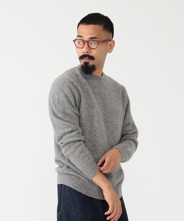 BEAMS PLUS (BEAMS PLUS) [Time Sale] Crew Cashmere*Silk 7G