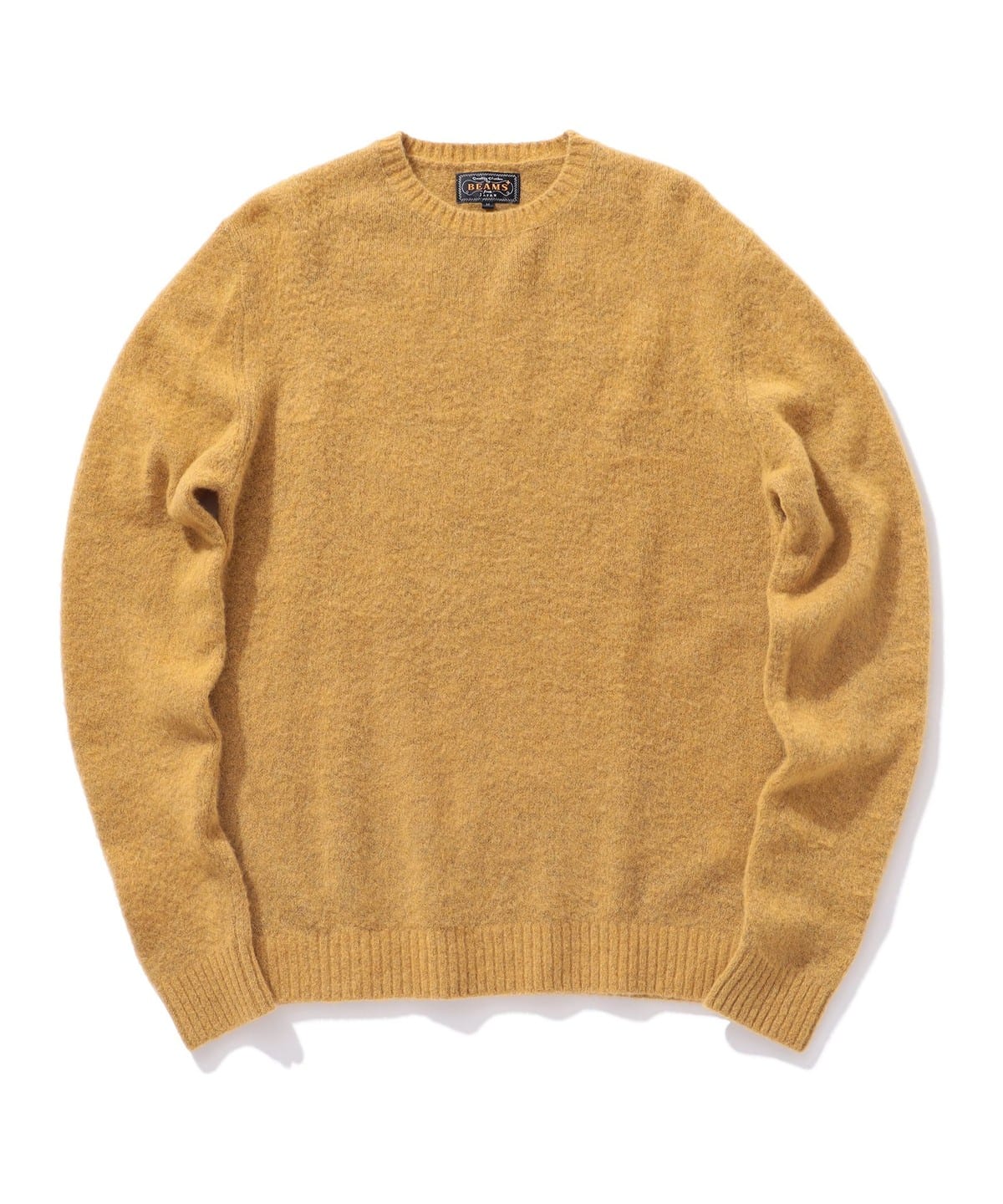 Crew Cashmere*Silk 7G トップス MEN CAMEL S Crew Cashmere*Silk 7G トップス MEN CAMEL S