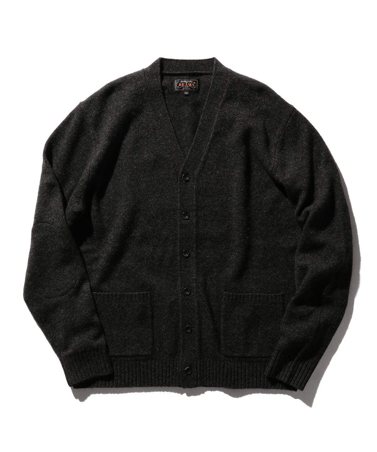 Cardigan Elbow Patch 7G トップス MEN CHARCOAL. G XL Cardigan Elbow Patch 7G トップス MEN CHARCOAL. G XL
