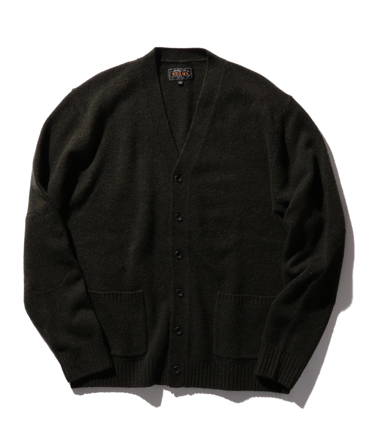 Cardigan Elbow Patch 7G トップス MEN OLIVE XL Cardigan Elbow Patch 7G トップス MEN OLIVE XL
