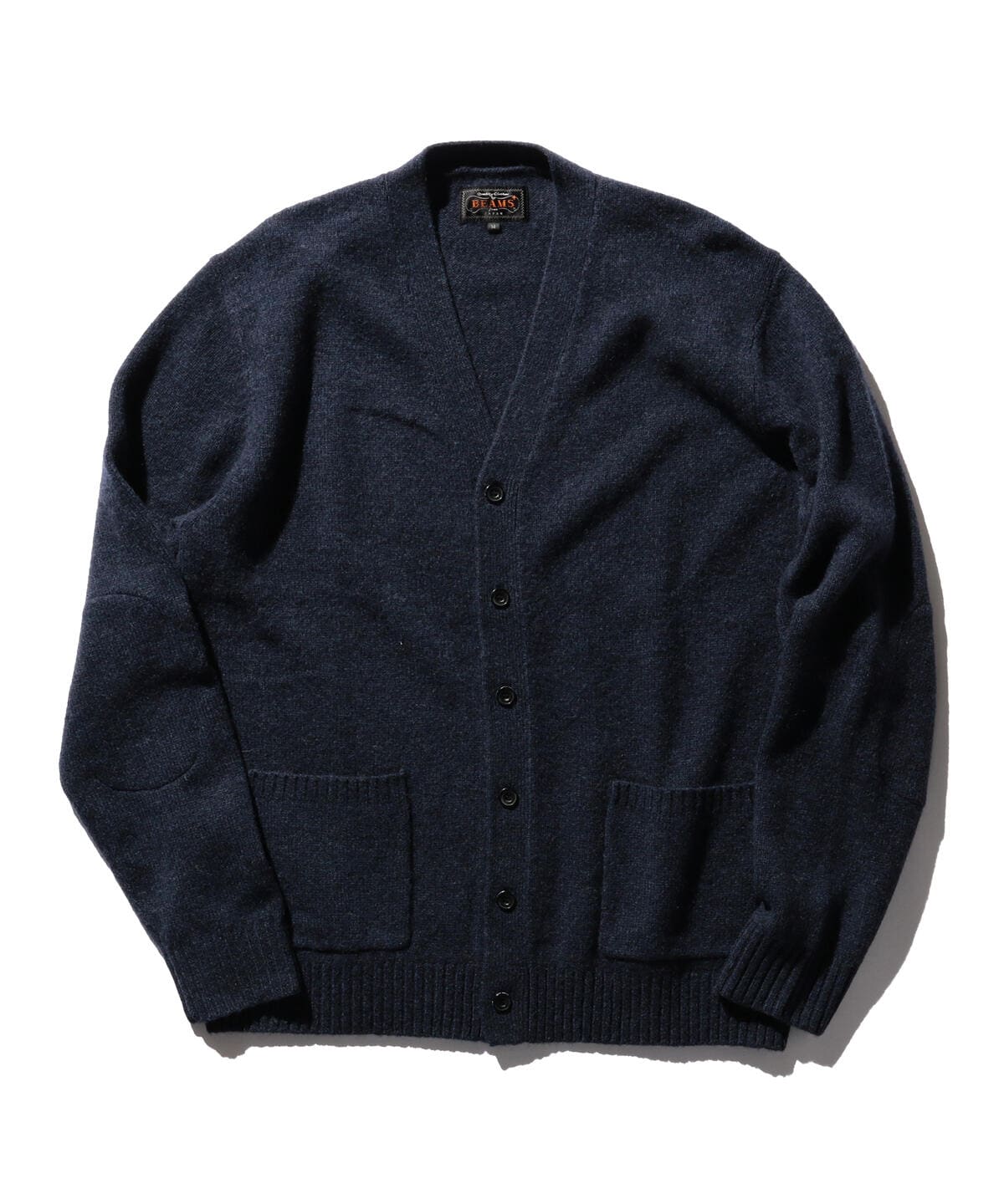 Cardigan Elbow Patch 7G トップス MEN NAVY S Cardigan Elbow Patch 7G トップス MEN NAVY S