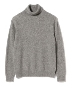 ▲BEAMS PLUS / 7ゲージ カシミヤ シルク タートルネック ニット