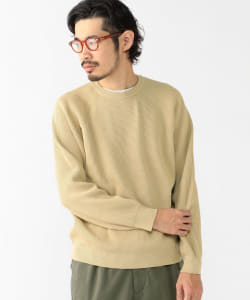 ▲BATONER × BEAMS PLUS / 別注 COTTON SILK KNIT CREW NECK