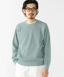 ▲BATONER × BEAMS PLUS / 別注 COTTON SILK KNIT CREW NECK