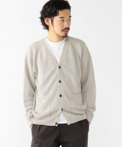 ▲BATONER × BEAMS PLUS / 別注 LINEN RAMIE RIB CARDIGAN