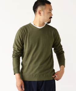 ▲dip × BEAMS PLUS / 別注 2Layer V Neck Knit 21AW
