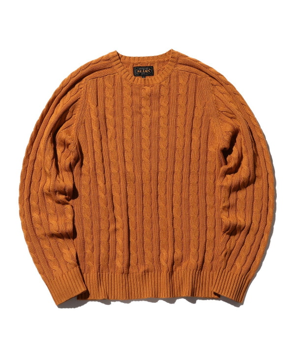 BEAMS PLUS（ビームス プラス）BEAMS PLUS / Crew Cable Cotton Linen 