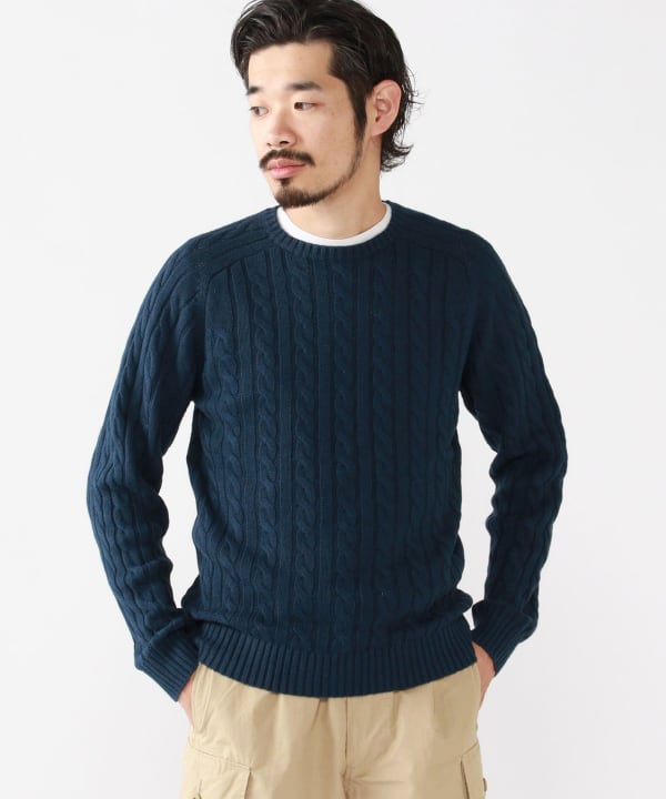 BEAMS PLUS（ビームス プラス）BEAMS PLUS / Crew Cable Cotton Linen