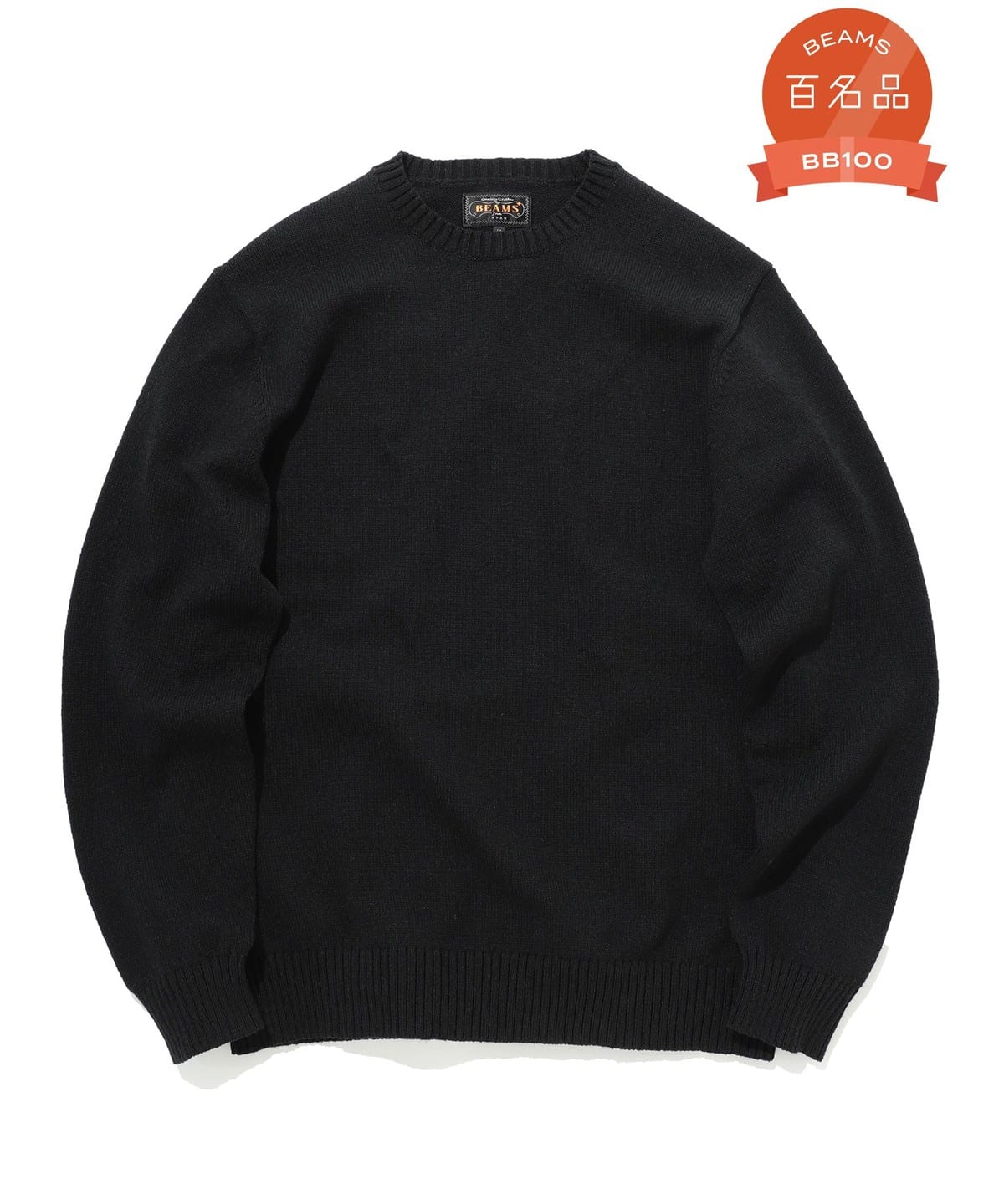 Crew LilyYarn 7G トップス MEN BLACK XL Crew LilyYarn 7G トップス MEN BLACK XL