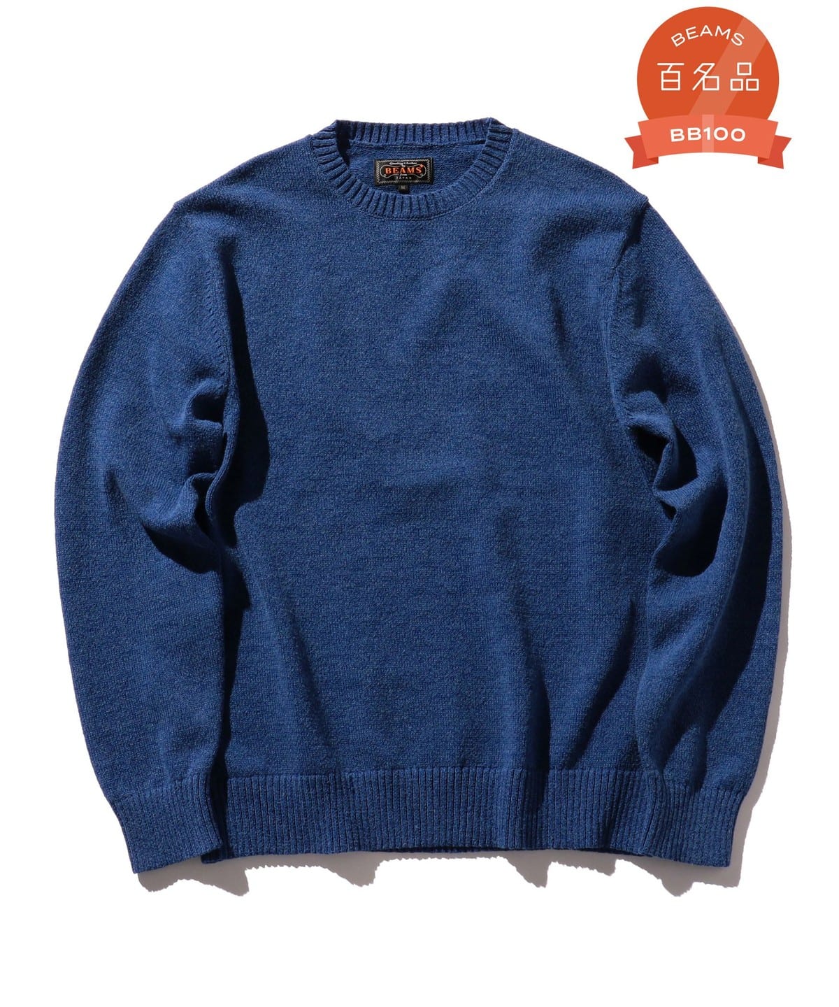 Crew LilyYarn 7G トップス MEN BLUE M Crew LilyYarn 7G トップス MEN BLUE M