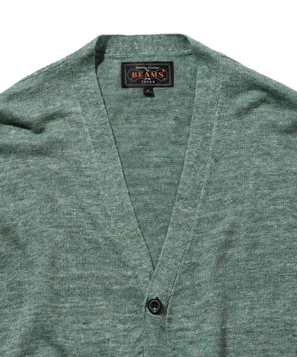 BEAMS PLUS（ビームス プラス）Cardigan Linen（トップス カーディガン）通販｜BEAMS