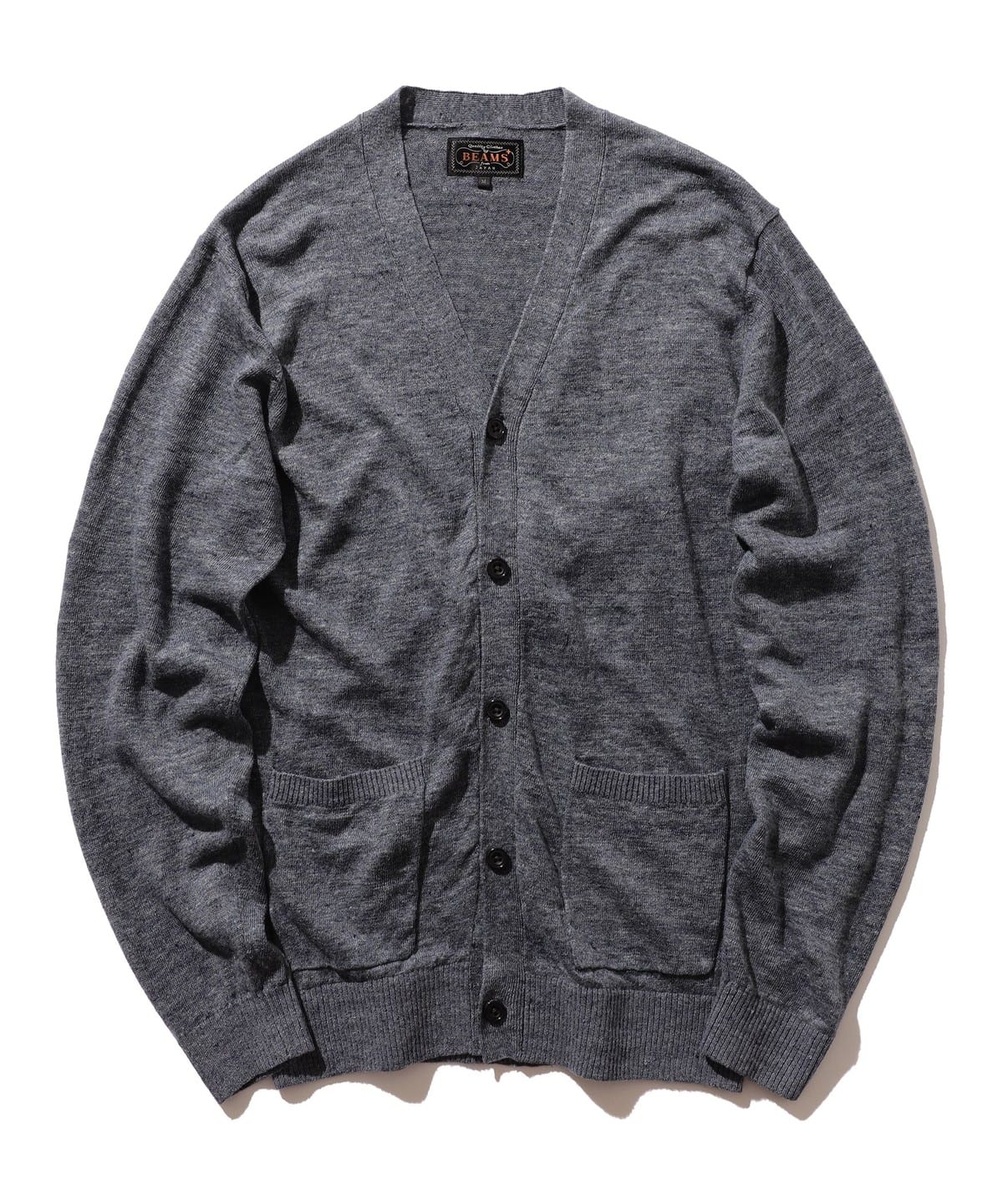 Cardigan Linen トップス MEN NAVY M Cardigan Linen トップス MEN NAVY M