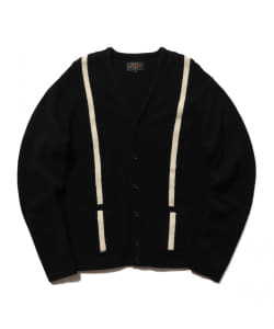 ▲BEAMS PLUS / 9ゲージ ストライプ カーディガン