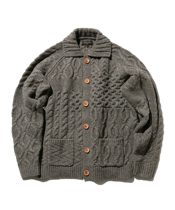 BEAMS PLUS（ビームス プラス）BEAMS PLUS / Cardigan Alan Patchwork