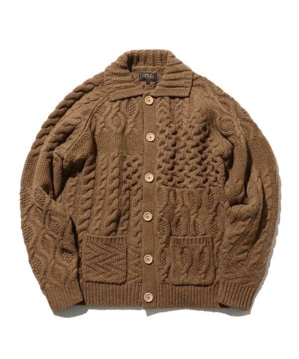 BEAMS PLUS（ビームス プラス）BEAMS PLUS / Cardigan Alan Patchwork