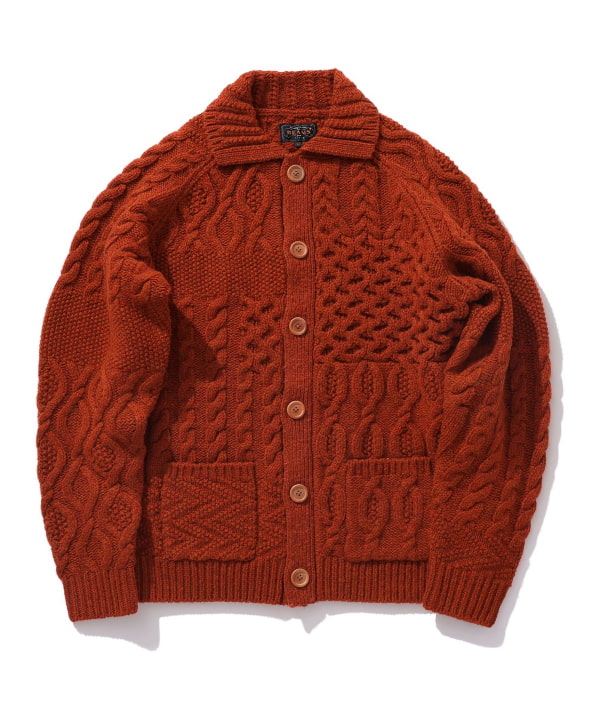 BEAMS PLUS（ビームス プラス）BEAMS PLUS / Cardigan Alan Patchwork