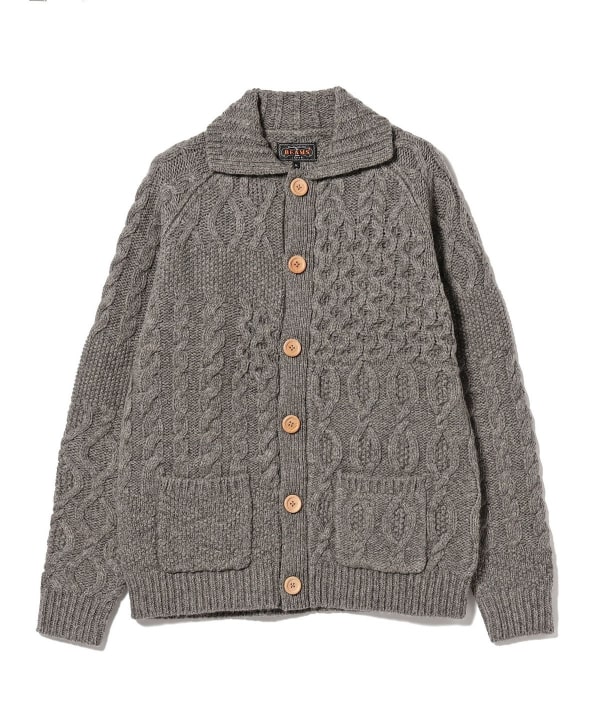 BEAMS PLUS（ビームス プラス）BEAMS PLUS / Cardigan Alan Patchwork