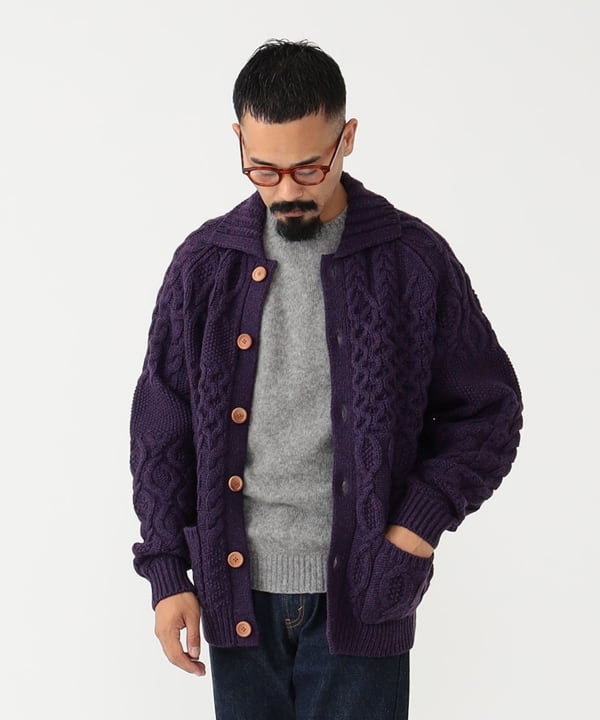 BEAMS PLUS（ビームス プラス）BEAMS PLUS / Cardigan Alan Patchwork