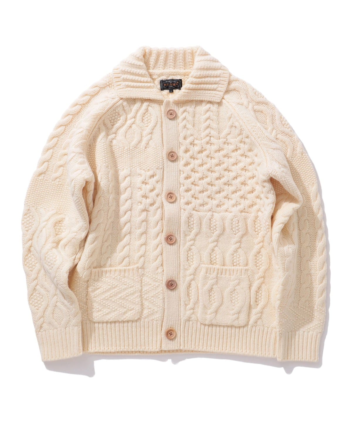 BEAMS PLUS（ビームス プラス）BEAMS PLUS / Cardigan Alan Patchwork