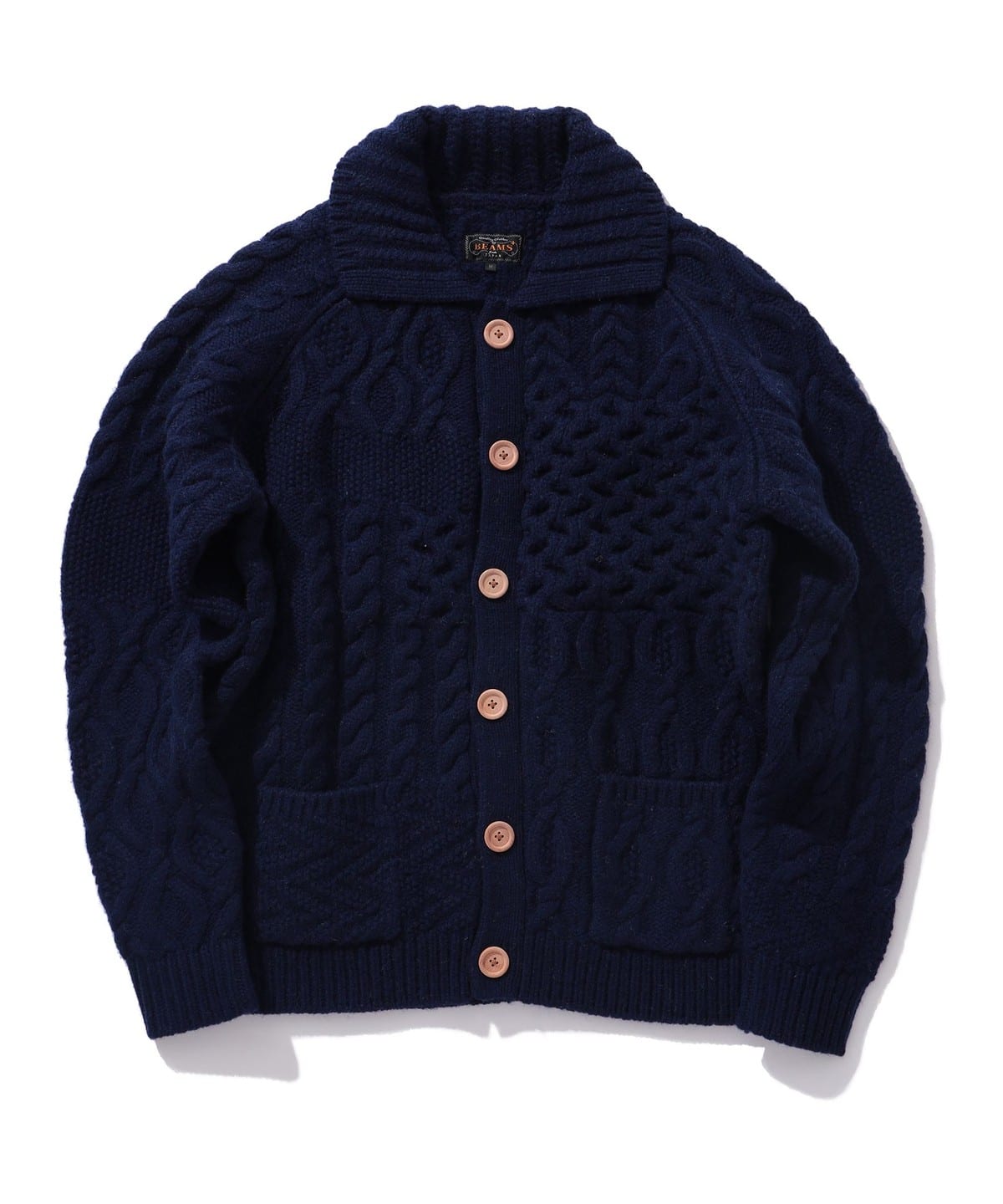Cardigan Alan Patchwork トップス MEN NAVY S Cardigan Alan Patchwork トップス MEN NAVY S