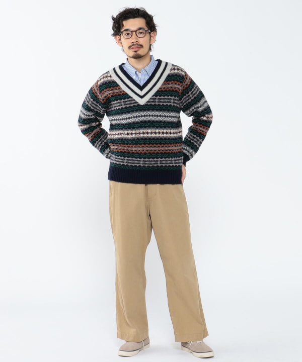 新品gim × BEAMS PLUS / 別注 フェアアイル クリケット ベスト gim（ジム）の「gim × BEAMS PLUS / 別注 フェアアイル