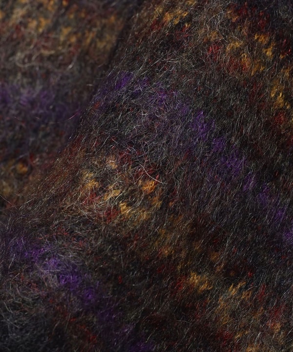 BEAMS PLUS BEAMS PLUS Gauge Double Jacquard Fair Isle Shaggy