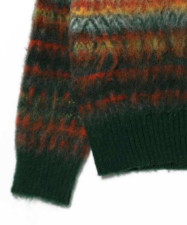 BEAMS PLUS（ビームス プラス）【別注】gim / Shaggy Fair Isle Cricket Knit（トップス  ニット・セーター）通販｜BEAMS