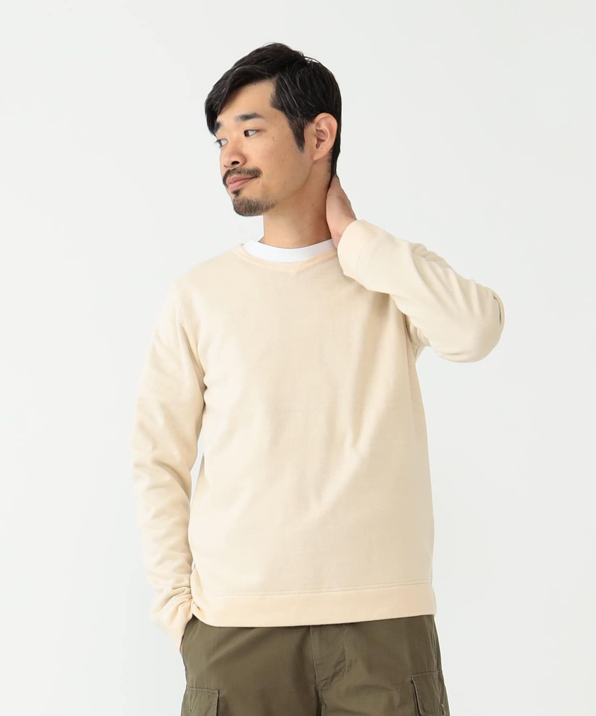 BEAMS PLUS（ビームス プラス）dip × BEAMS PLUS / 別注 2Layer V Neck