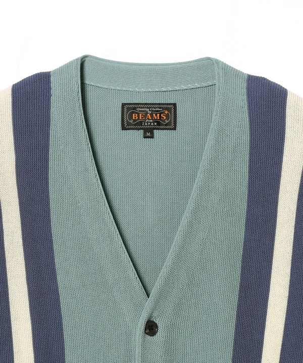 BEAMS PLUS（ビームス プラス）Cardigan Stripe（トップス