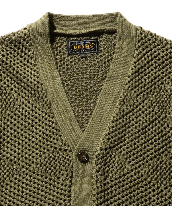 BEAMS PLUS（ビームス プラス）BEAMS PLUS / Cardigan Argyle Mesh