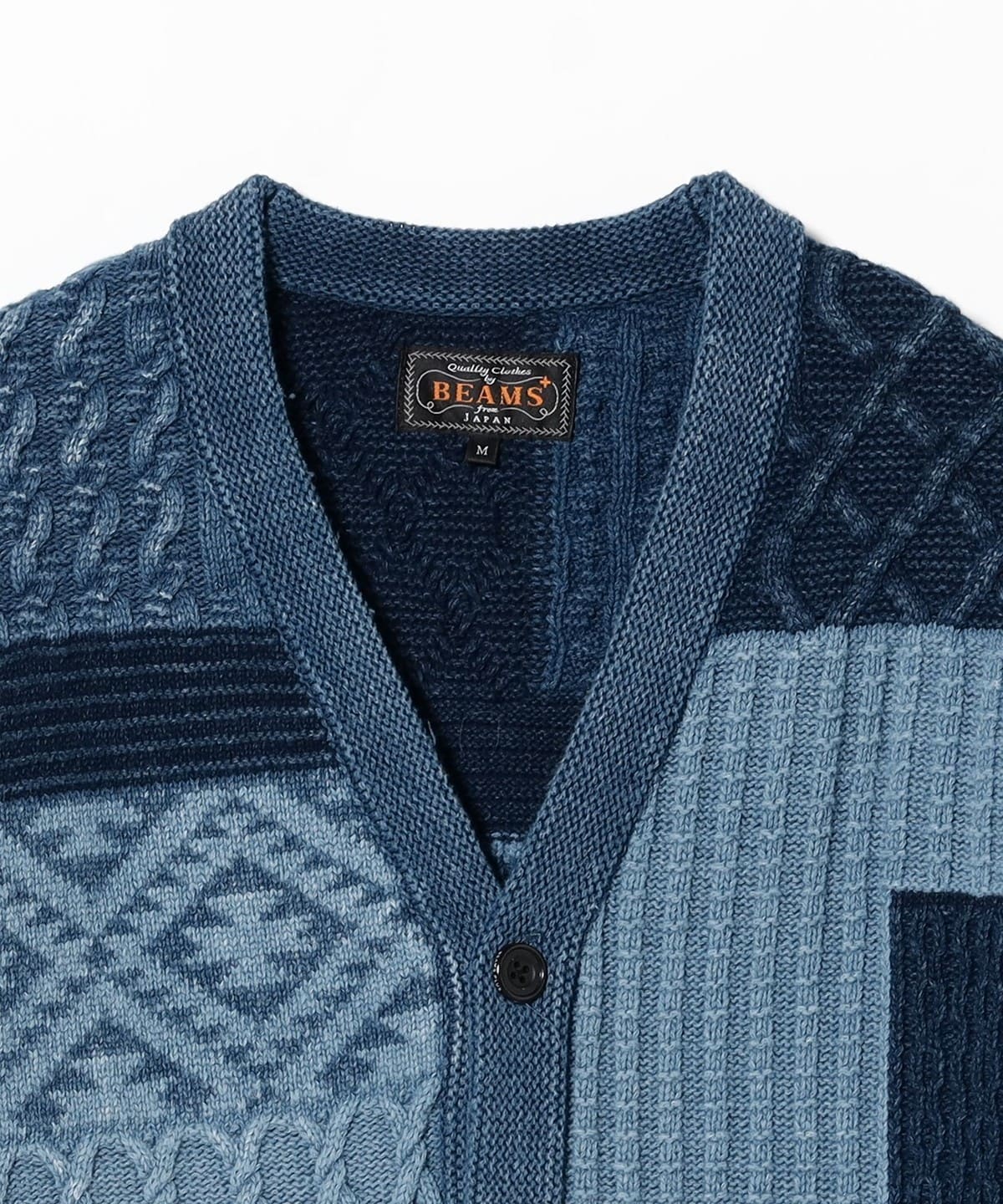 BEAMS PLUS BEAMS PLUS Indigo Patchwork Like Jacquard (Tops