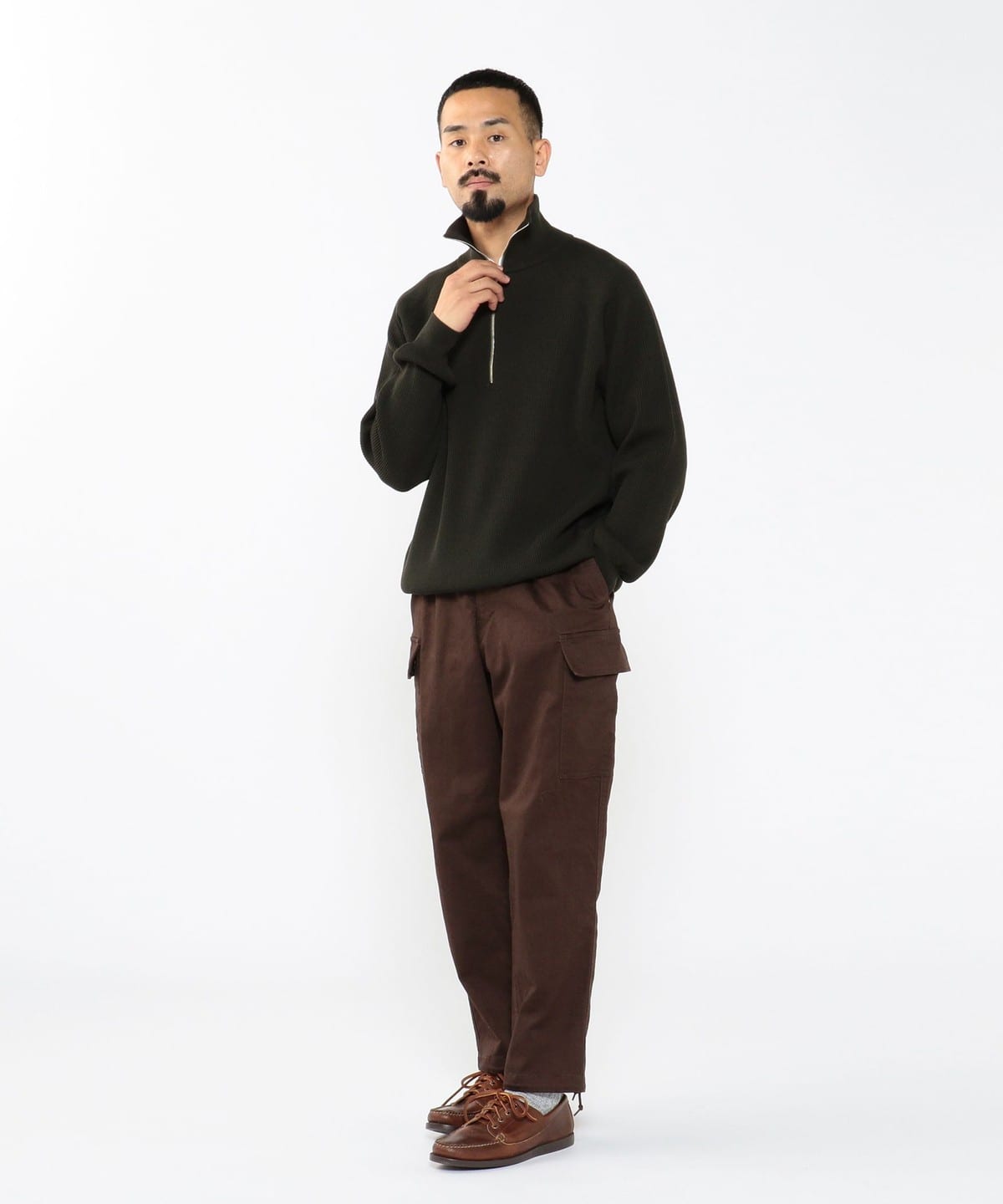 BATONER BEAMS PLUS ハーフジップ AURALEE COMOLI BEAMS PLUS（ビームス プラス）BATONER × BEAMS PLUS / 別注