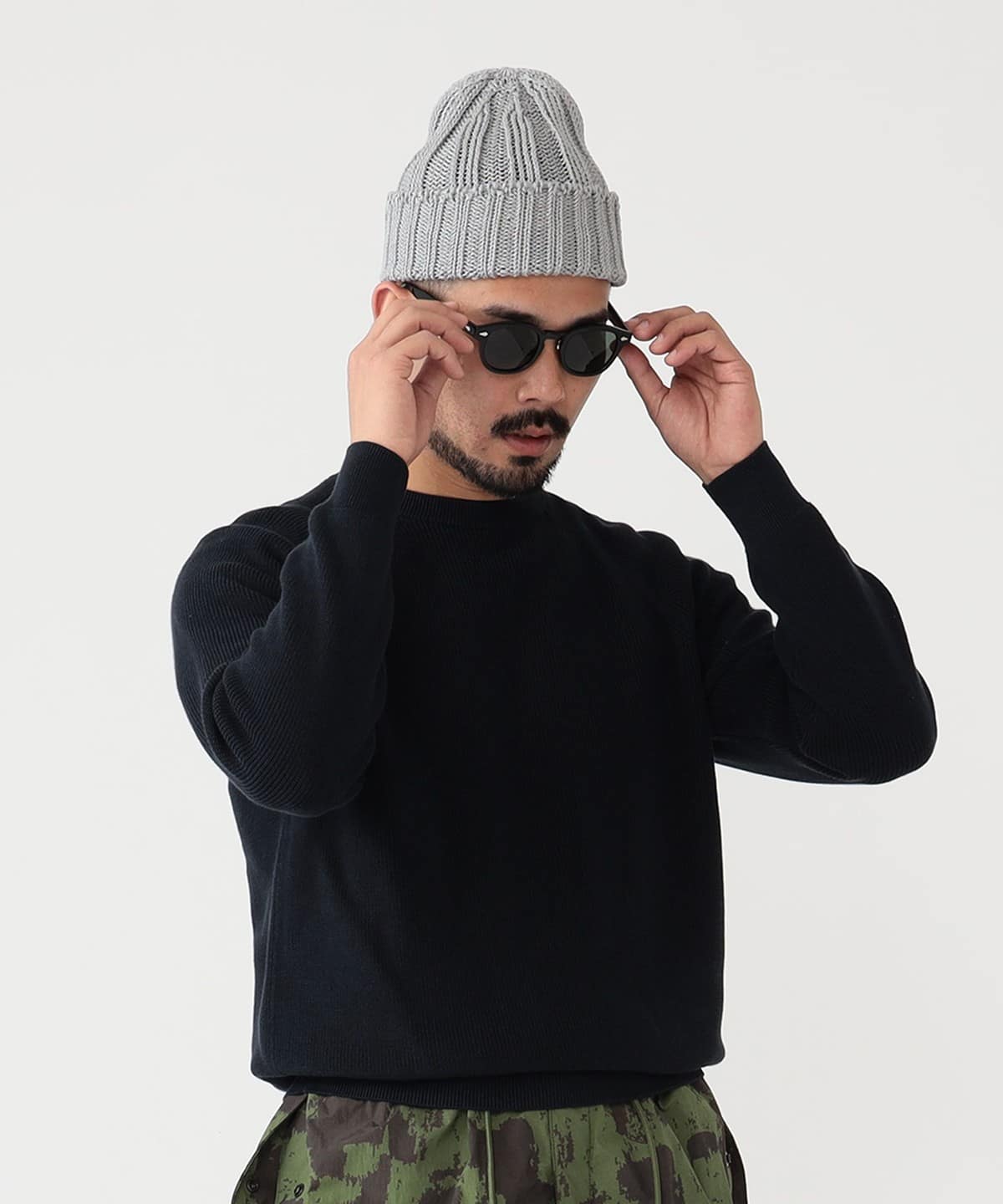 BEAMS BEAMS PLUS [別注BEAMS PLUS BATONER / SEA ISLAND COTTO N CREW  NECK（上衣針織/毛衣）郵購 