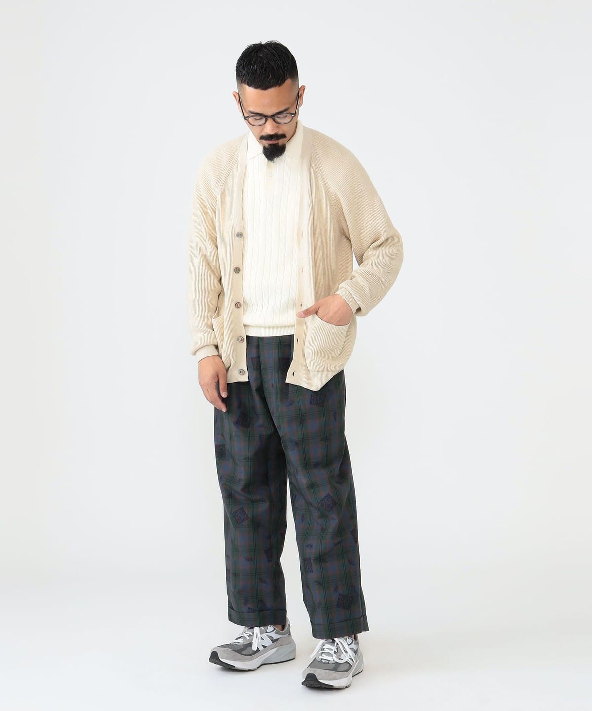 BEAMS PLUS（ビームス プラス）【別注】BATONER / SILK CARDIGAN
