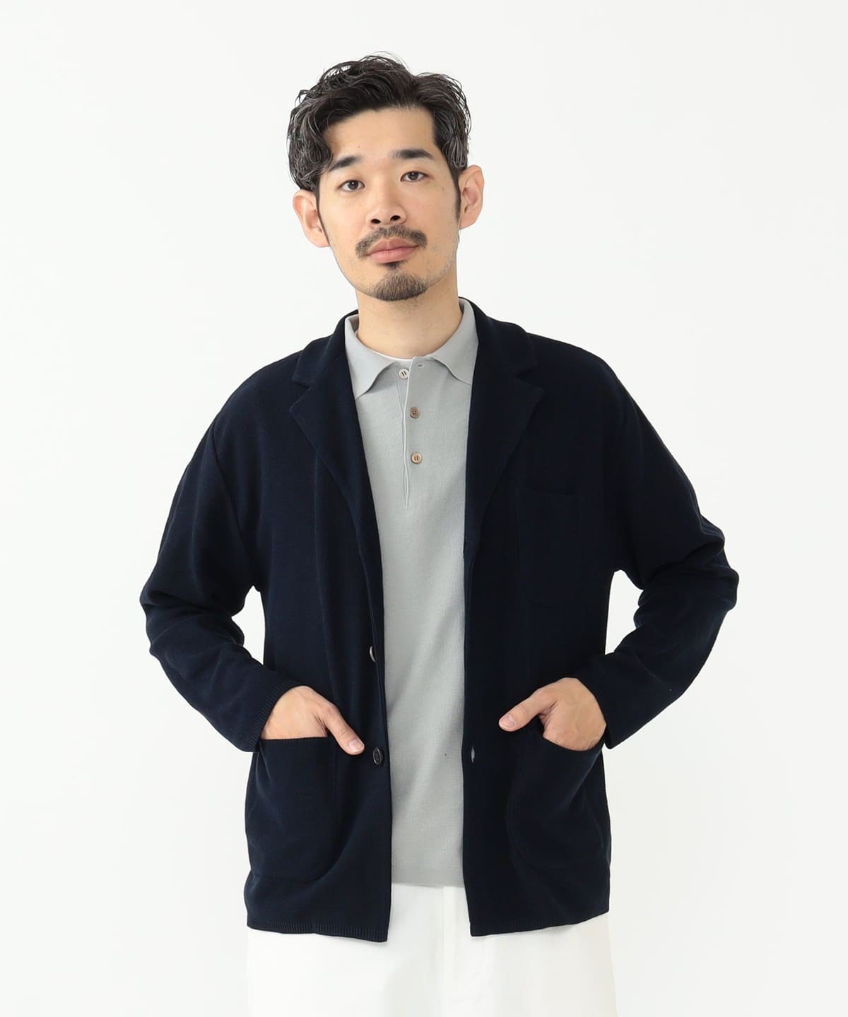 BEAMS PLUS（ビームス プラス）【別注】BATONER / 3 BUTTON KNIT