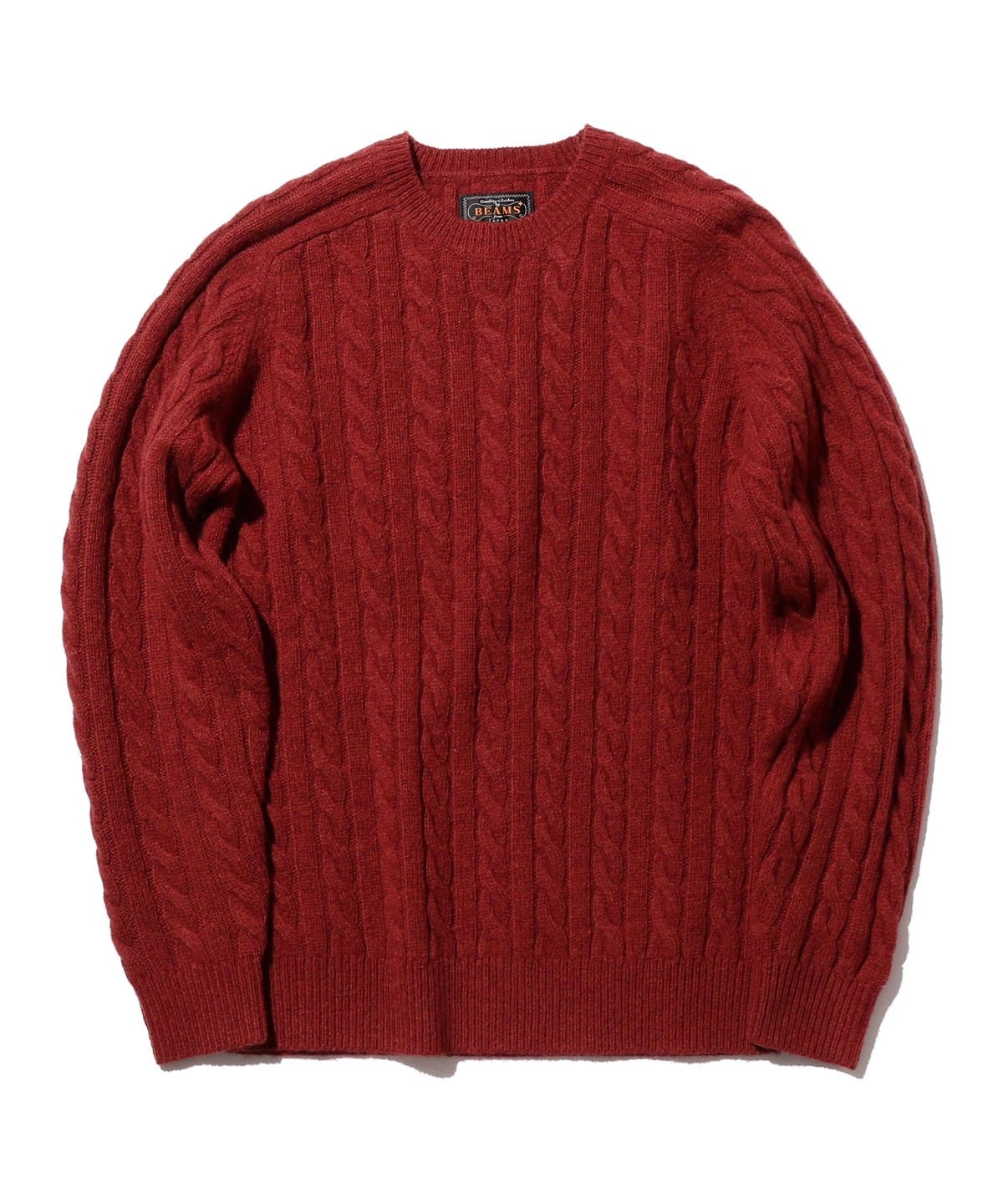 Crew Cable 5G トップス MEN BRICK L Crew Cable 5G トップス MEN BRICK L
