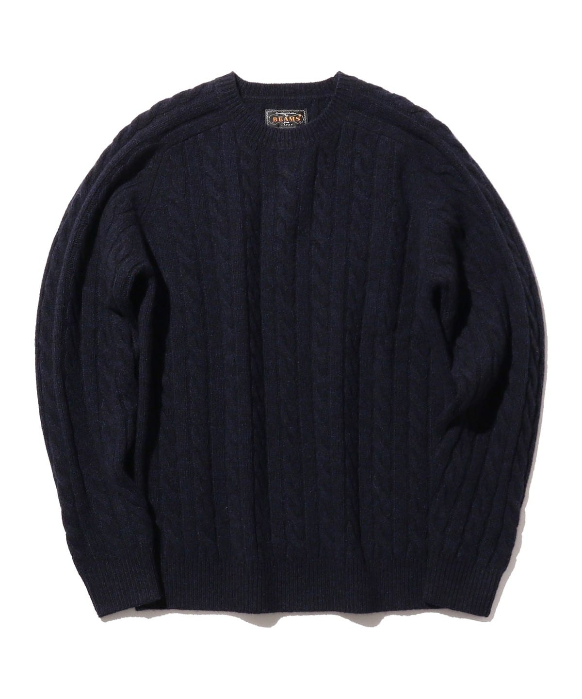 Crew Cable 5G トップス MEN NAVY L Crew Cable 5G トップス MEN NAVY L