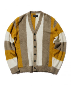 Cardigan Stripe Cotton Shaggy