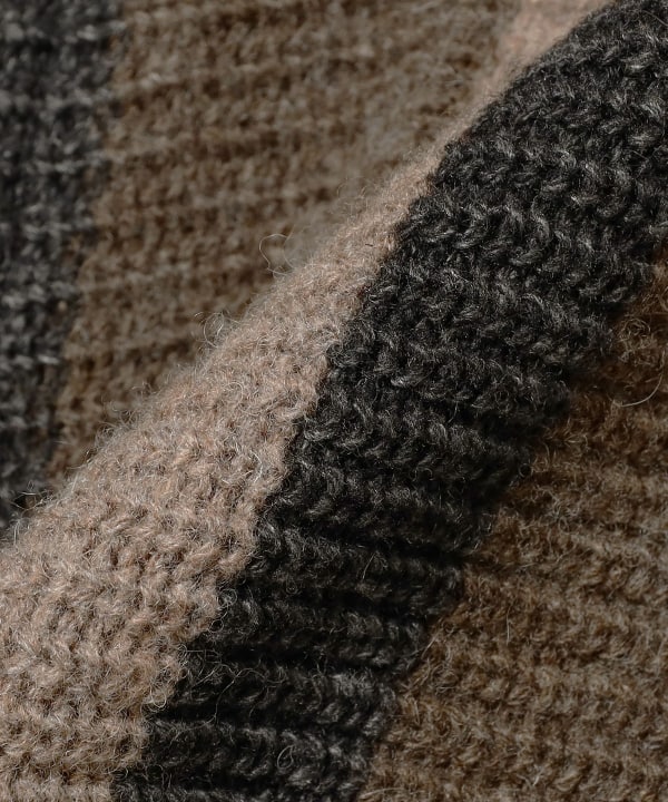 BEAMS PLUS (BEAMS PLUS) Full Zip Shawl Collar Knit (Tops