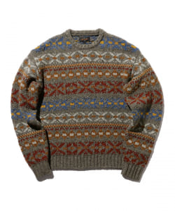 BEAMS PLUS / Crew Fair Isle Pattern 3G