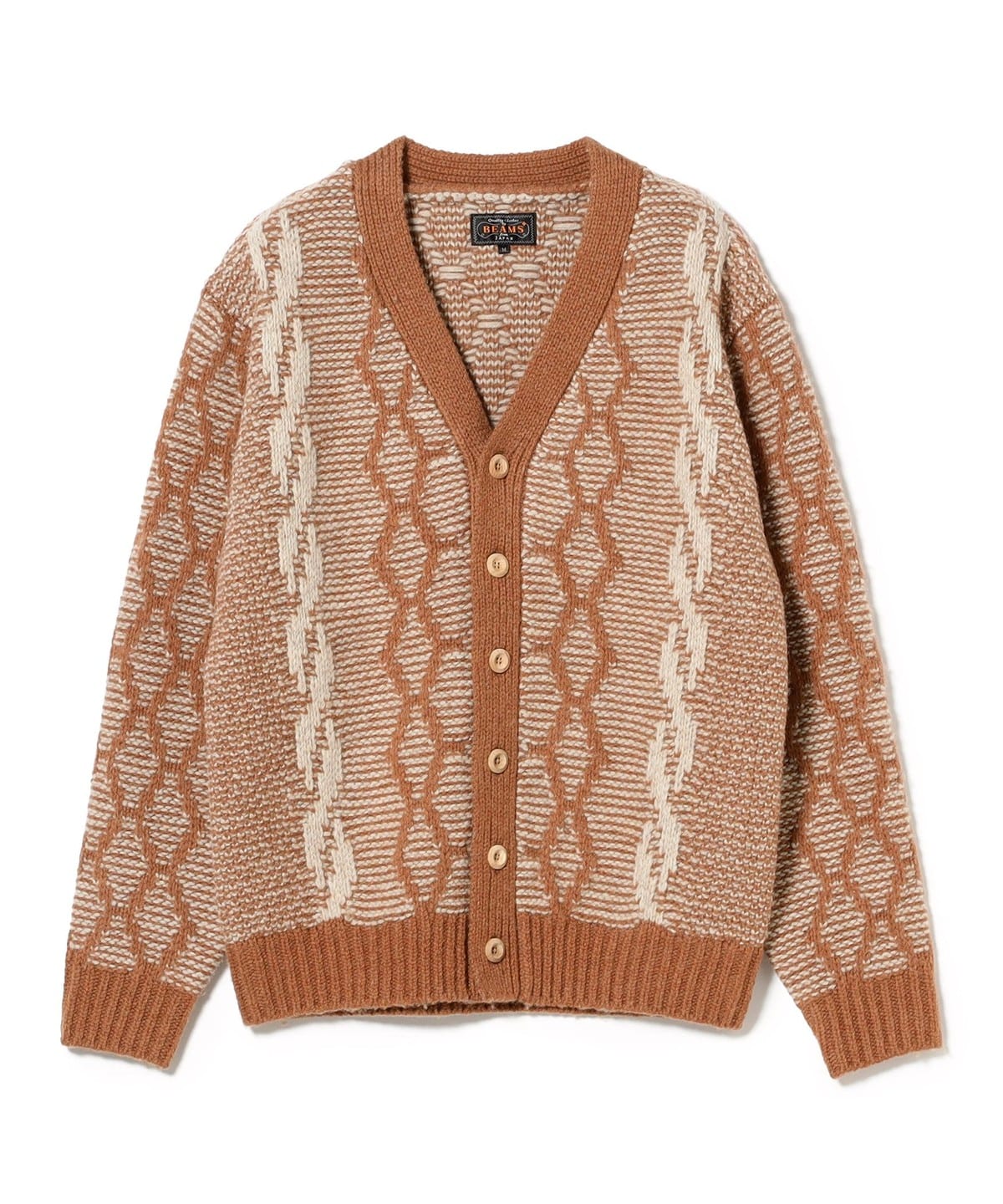 BEAMS PLUS BEAMS PLUS Heavy Cable Pattern (Tops Cardigan BEAMS PLUS BEAMS PLUS Heavy Cable Pattern (Tops Cardigan