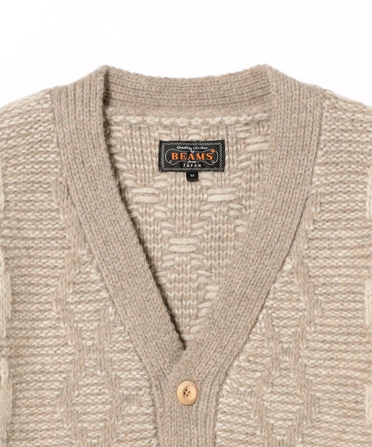 BEAMS PLUS BEAMS PLUS Heavy Cable Pattern (Tops Cardigan