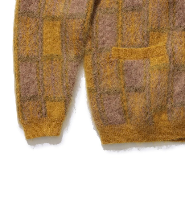 BEAMS PLUS（ビームス プラス）Cardigan Double Jacquard Check