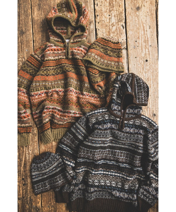 BEAMS PLUS（ビームス プラス）【別注】Jamieson's / Fairsile Knit